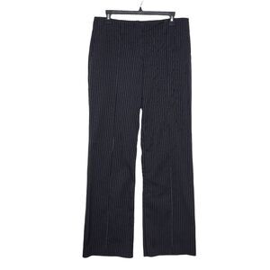 Victoria's Secret Body by Victoria Black Pinstripe Pants Y2K Wide Leg Women's 4
